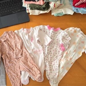 Floral and Pink Kids One Piece